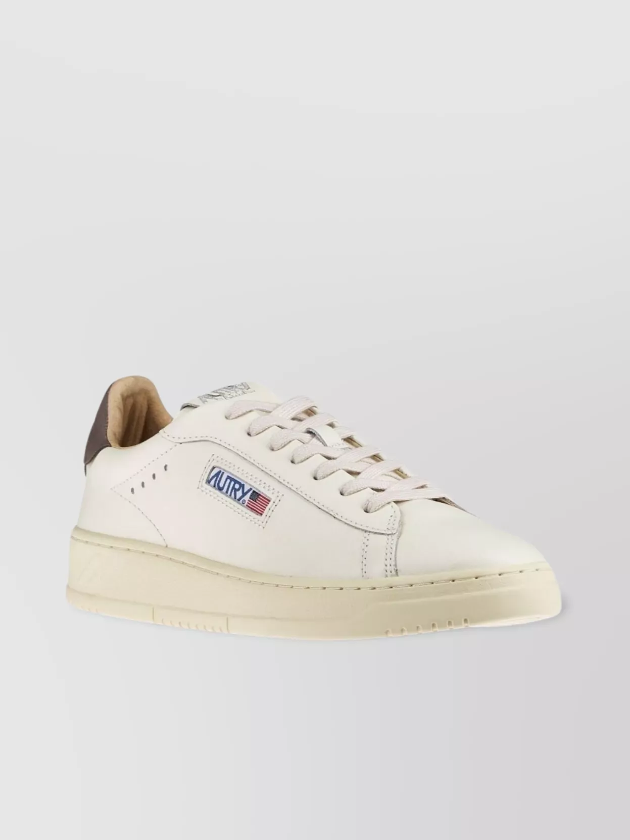 Autry Leather High-Top Sneakers Perforated Toe
