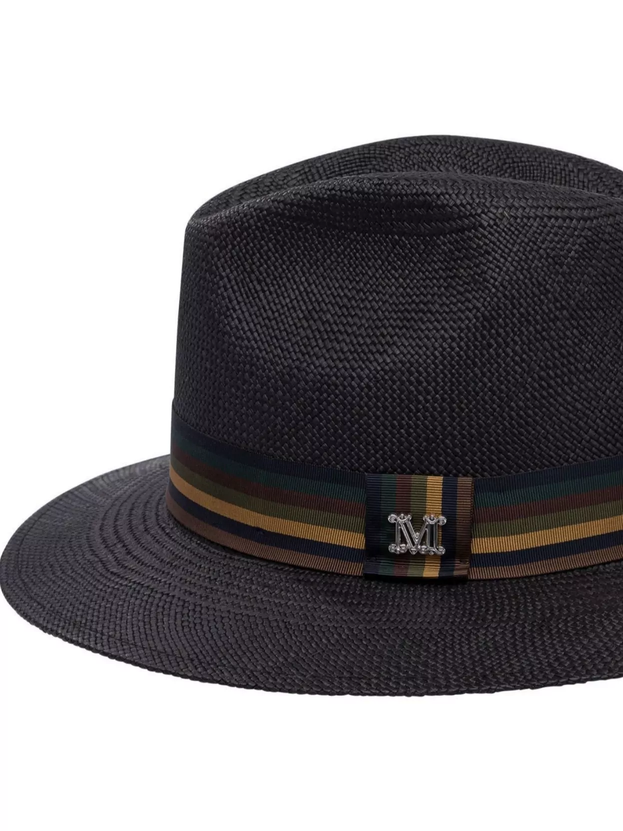 Max Mara Brimmed Hat With Textured Finish And Ribbon