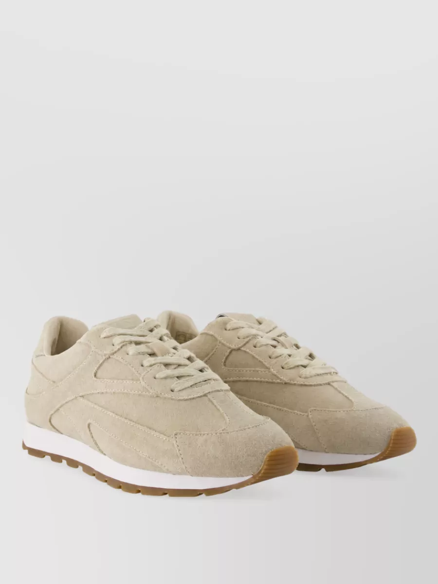 Anine Bing leather lace-up sneakers