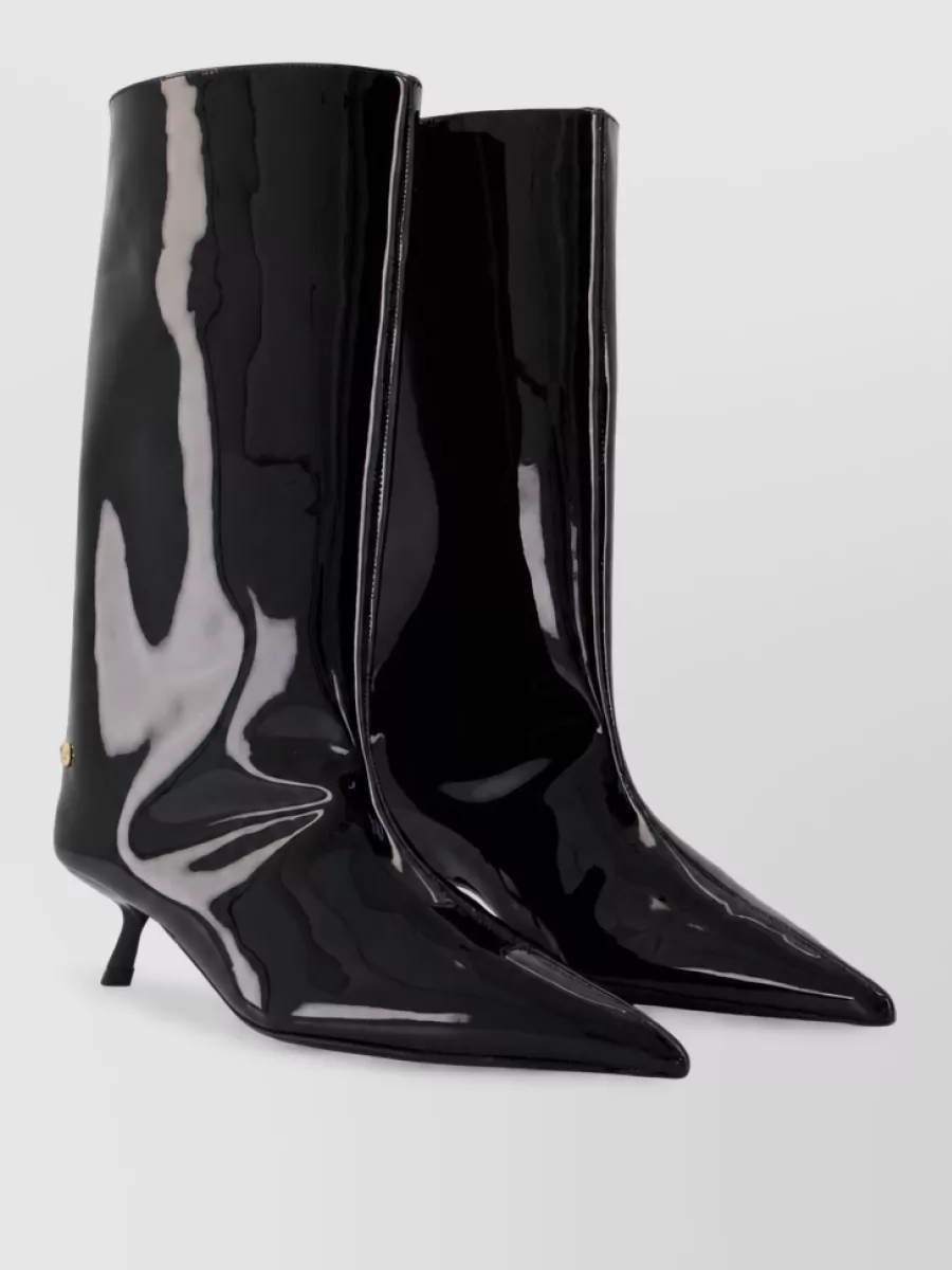 Anine Bing patent leather ankle boots