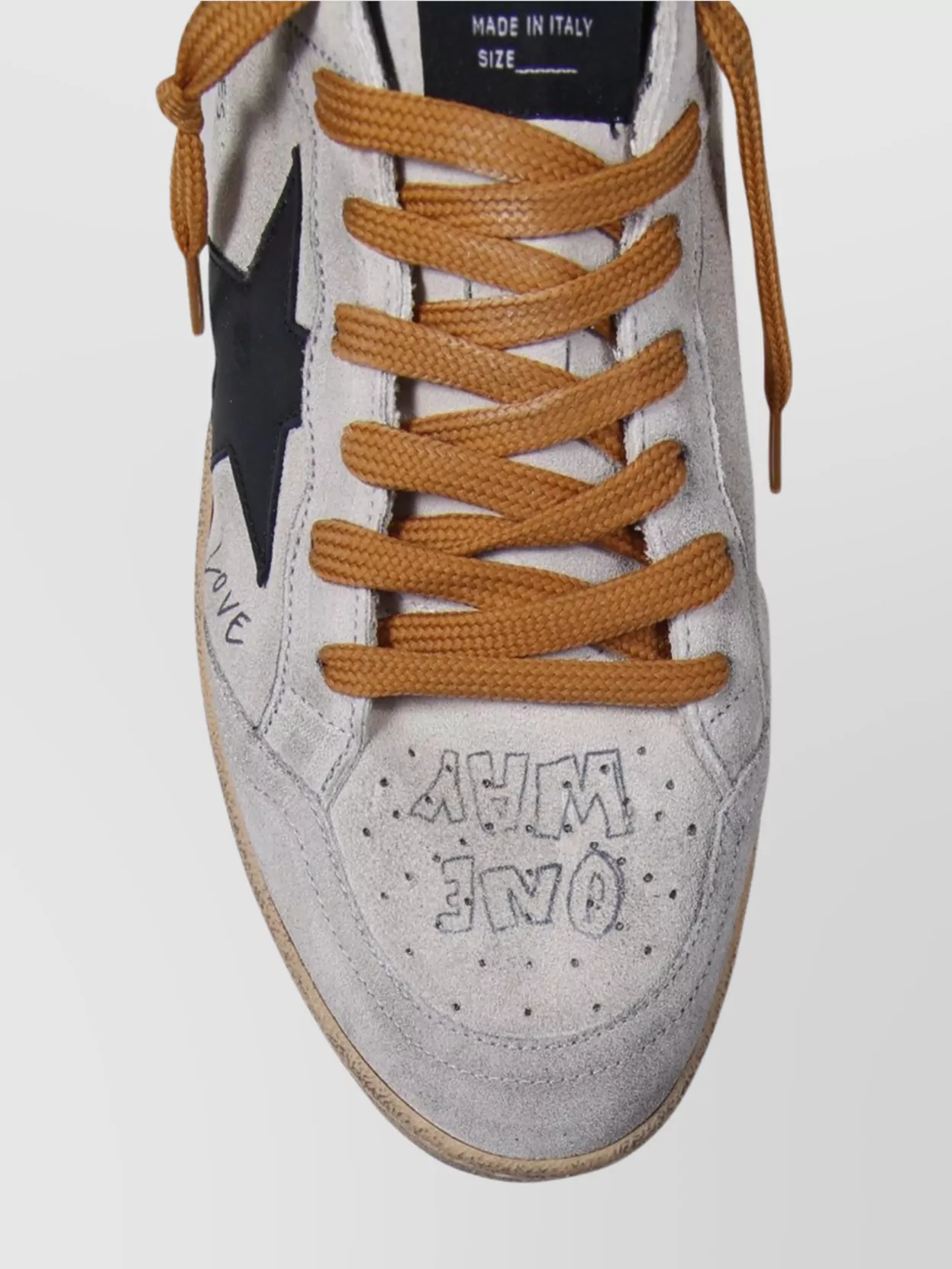 Golden Goose Leather Star Suede Sneakers Upper