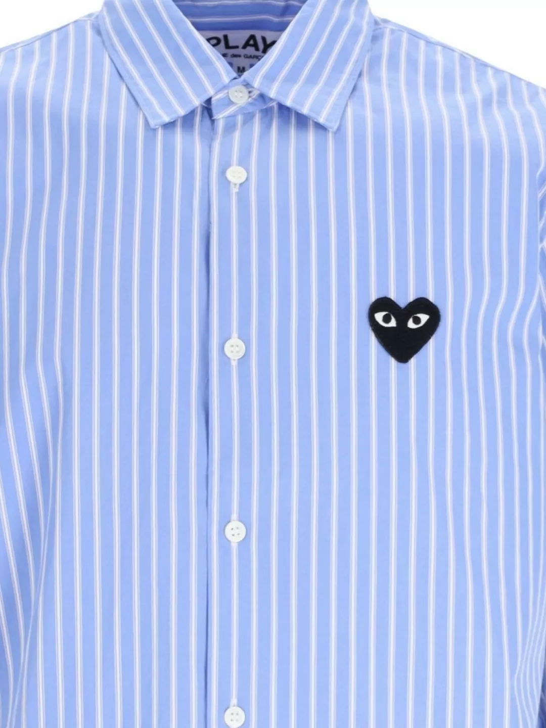Comme Des Garçons Play Casual Striped Short Sleeve Top