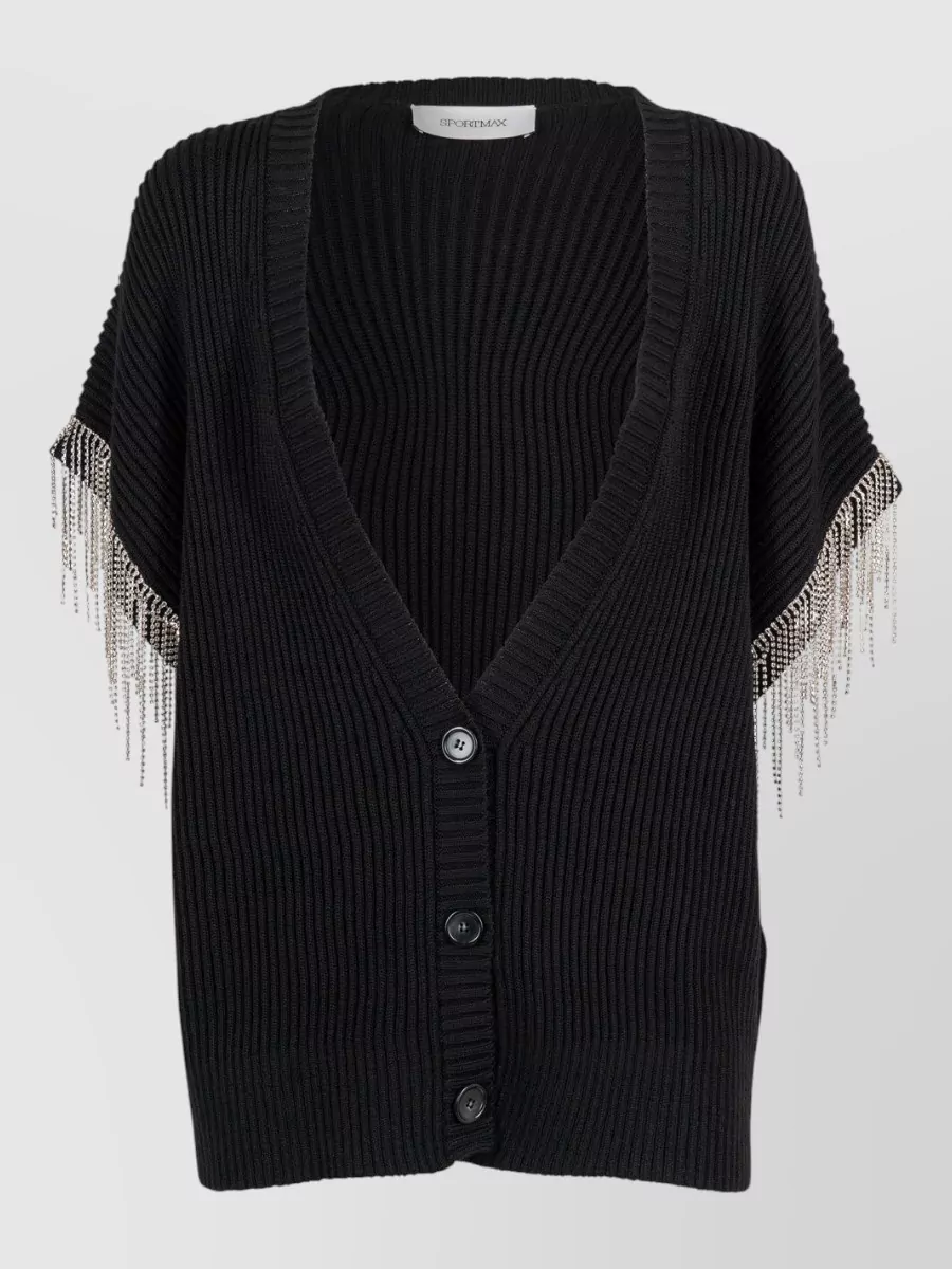 Sportmax Wool Jacket With Removable Sleeves