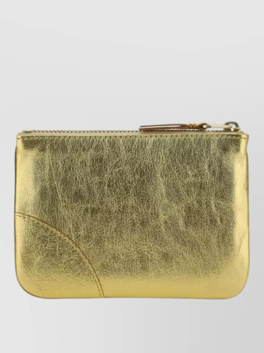 Comme Des Garçons Dual Tone Compact Leather Card Wallet