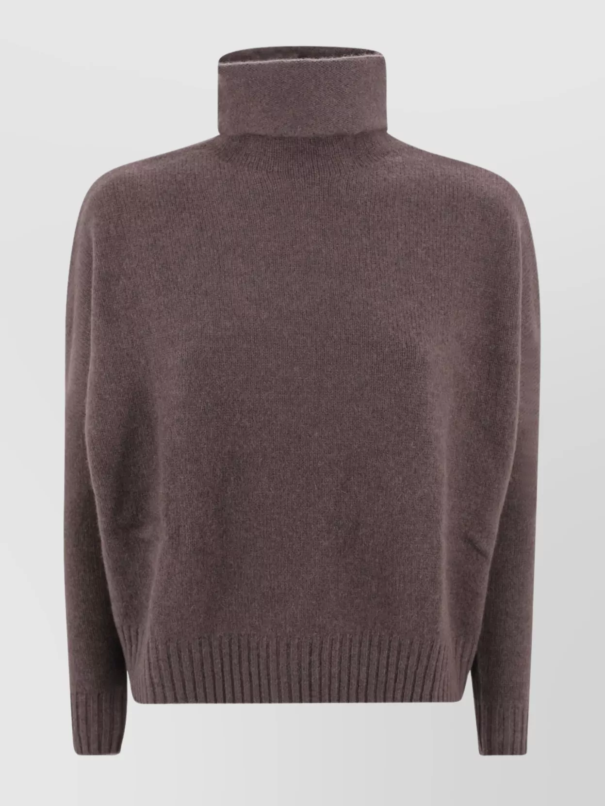 Kujten Soft High Neck Ribbed Sweater