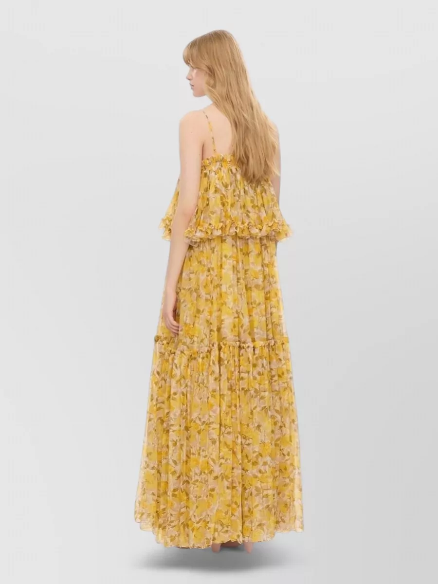 Chloé Silk Ruffled Maxi Dress
