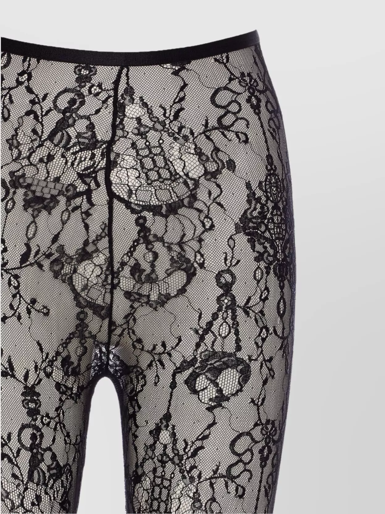 Givenchy Lace Detailing Sheer Fabric Trousers In Multi