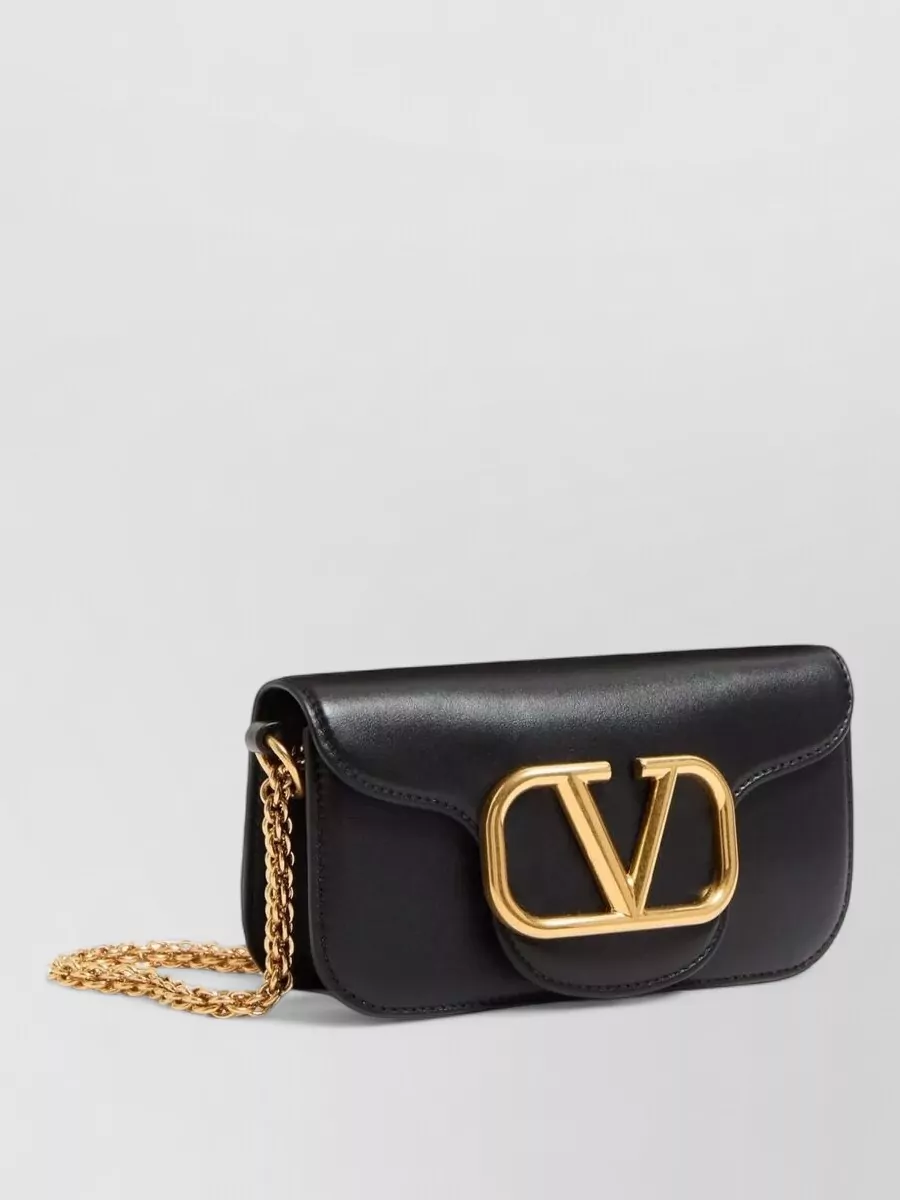 Valentino Garavani locò small leather clutch bag