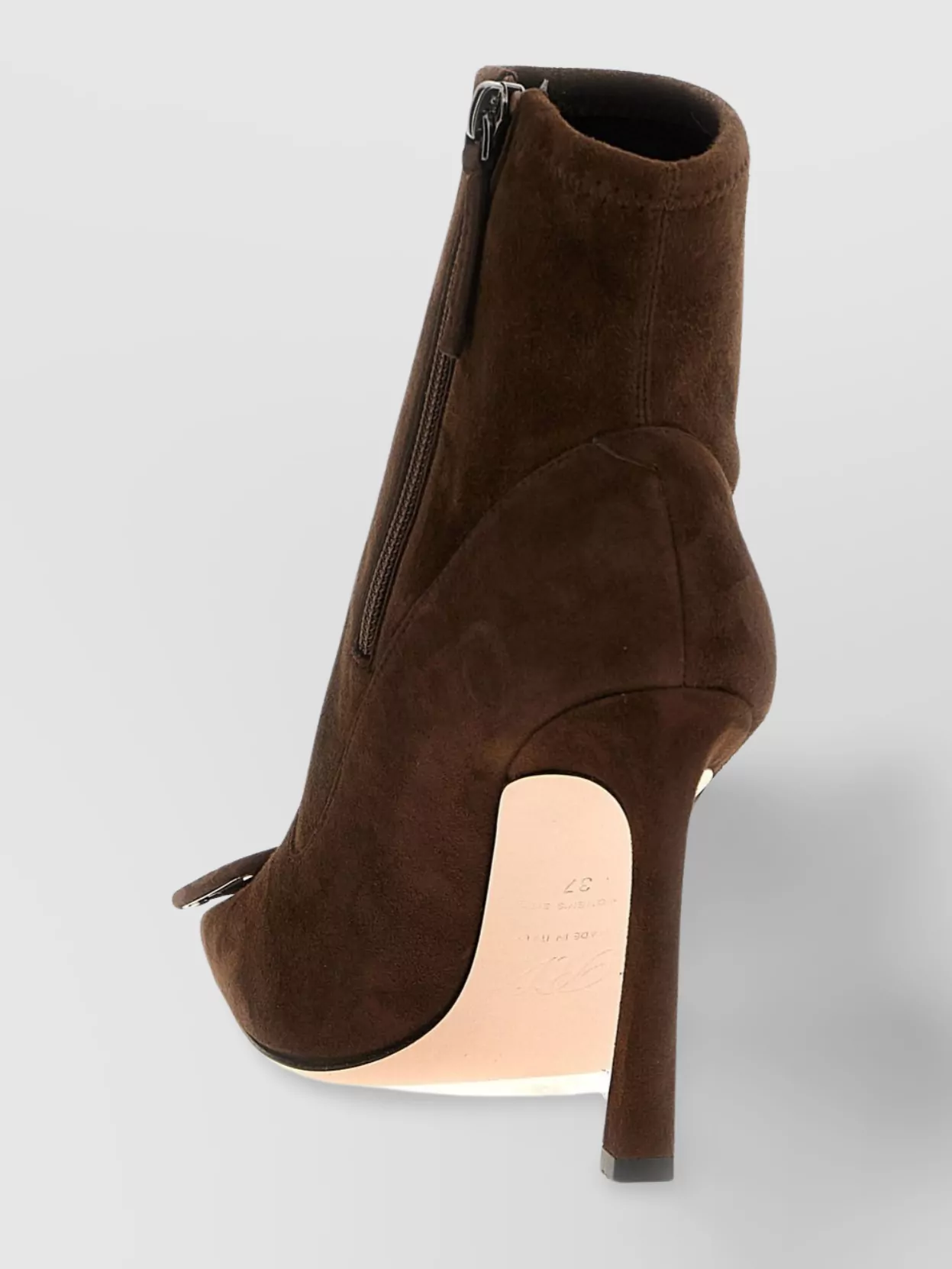 Roger Vivier Square Buckle Suede Ankle Boots