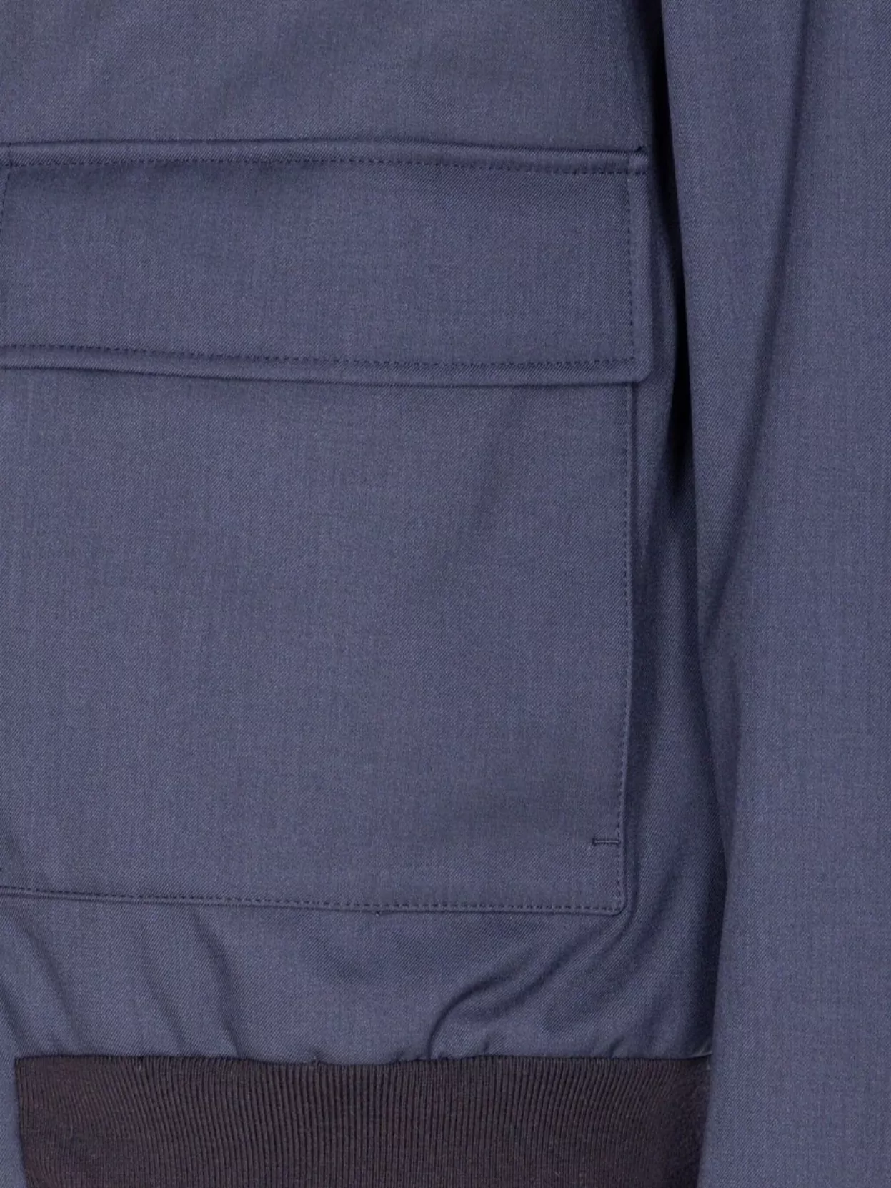 Herno High Collar Coat With Ribbed Cuffs And Hem