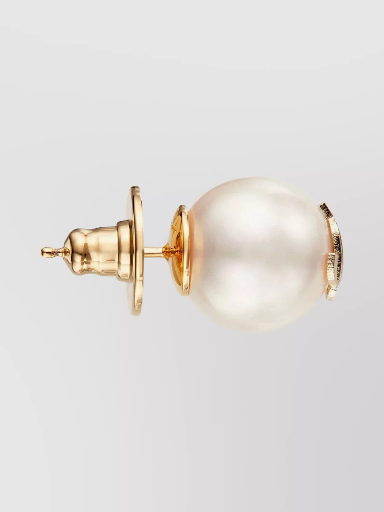 Jimmy Choo Pearl Lobo Earrings Gold-Tone Hardware
