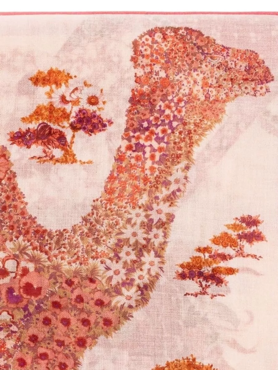 Ferragamo Cashmere Animal-Print Shawl