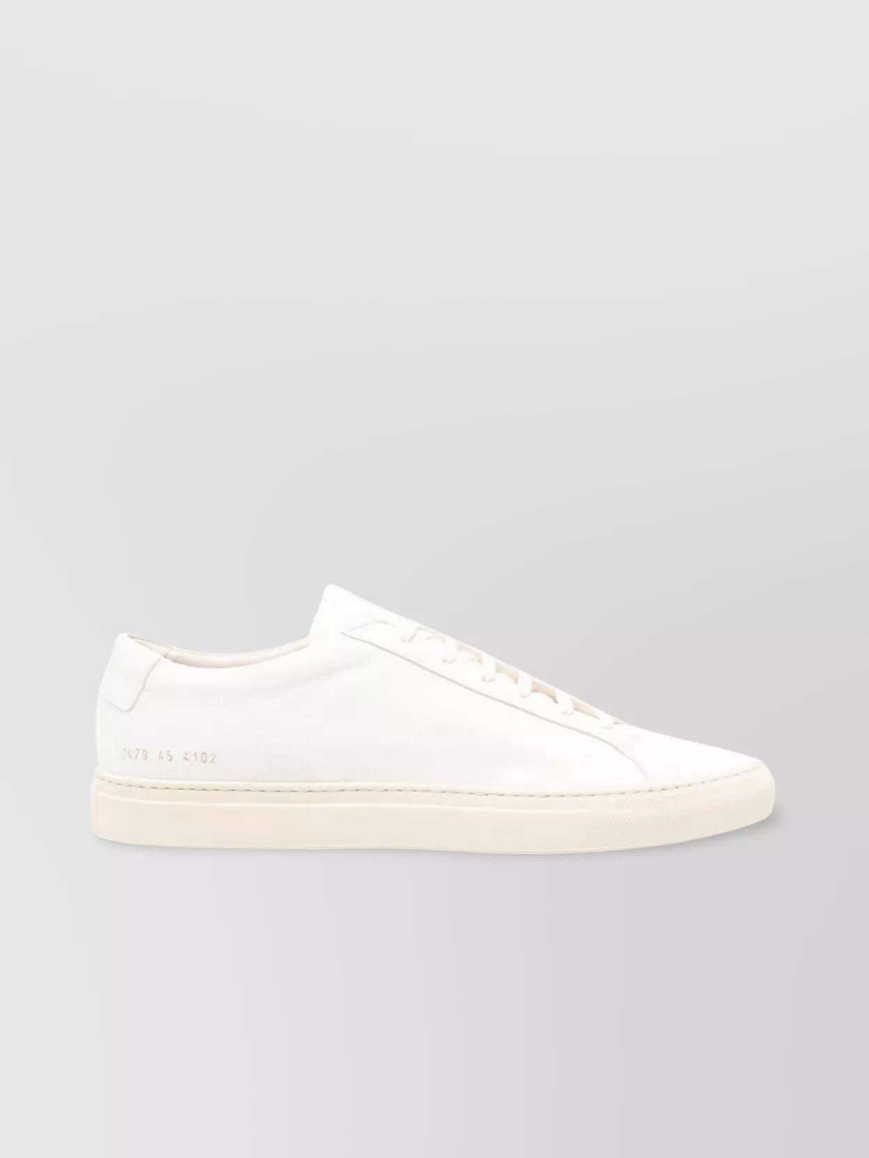 Common Projects Almond Toe Low-Top Sneakers With Flat Rubber Sole