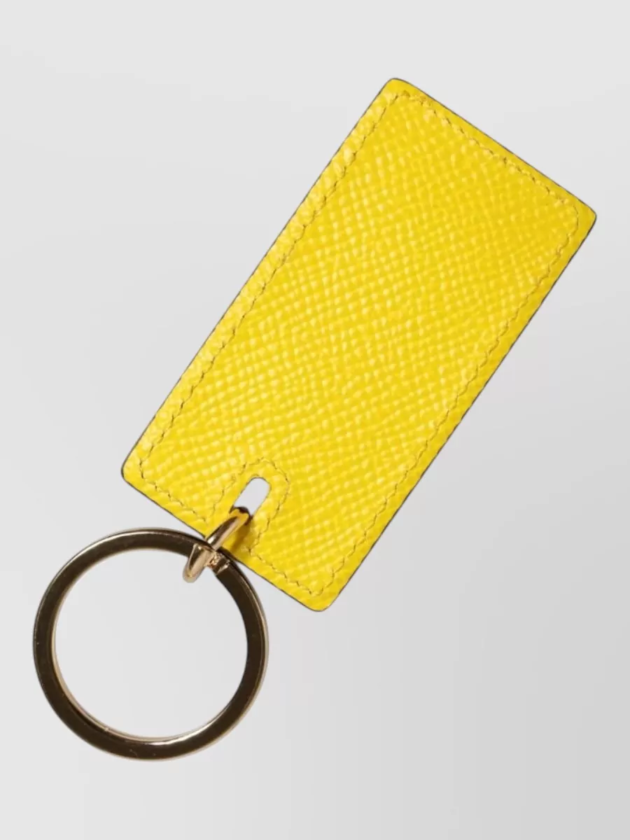 Dolce&Gabbana leather logo keyring