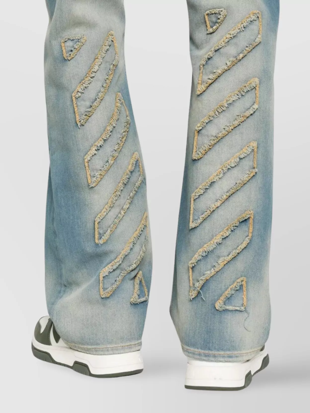 Off-White Vintage Inspired Straight Leg Denim Trousers