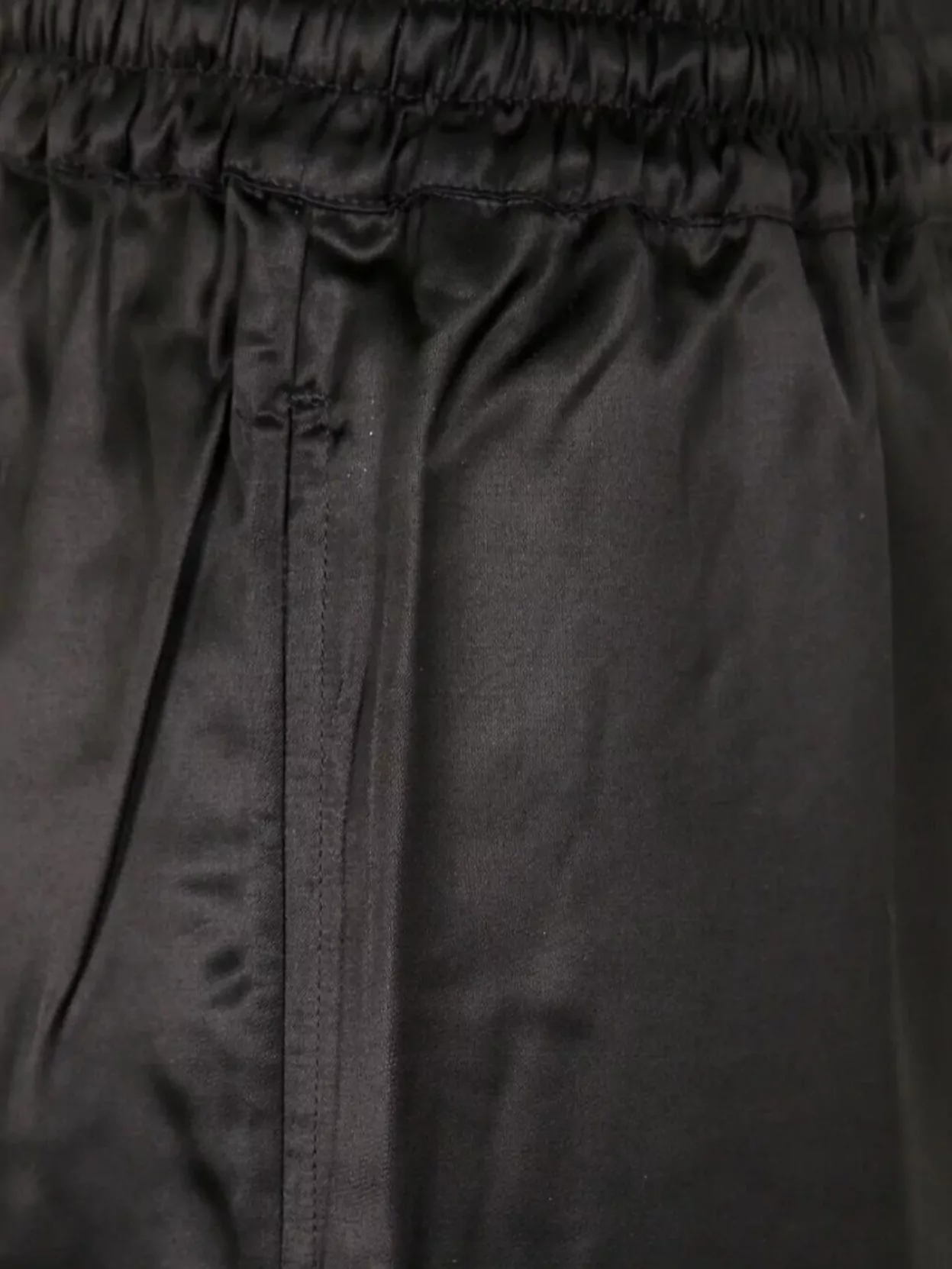 Marine Serre Wide Leg Satin Drawstring Trousers