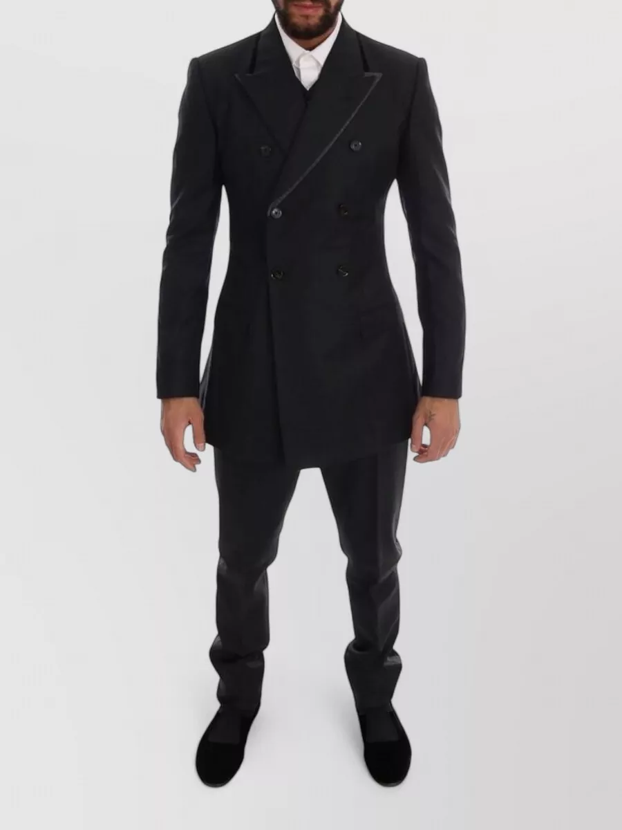 Dolce&Gabbana Wool slim-fit double-breasted suit jacket