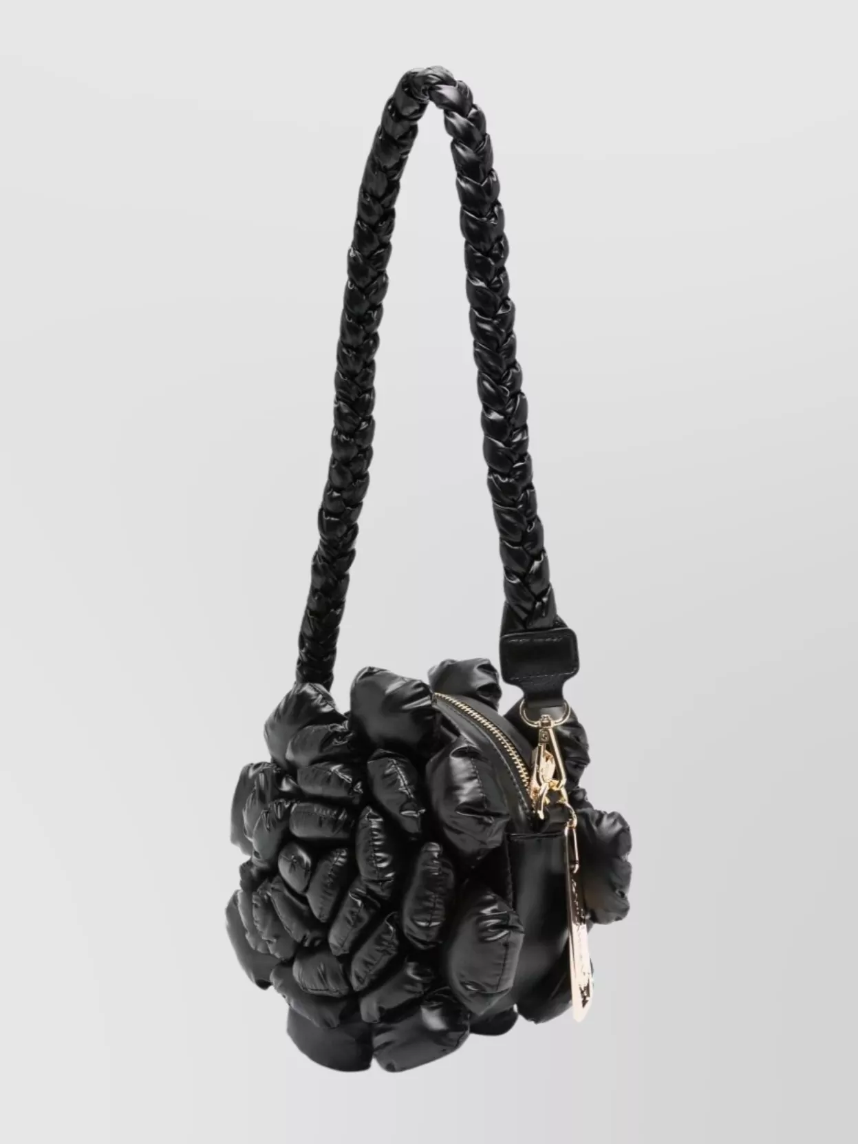 La Milanesa Rose Quilted Shoulder Bag With Floral Design