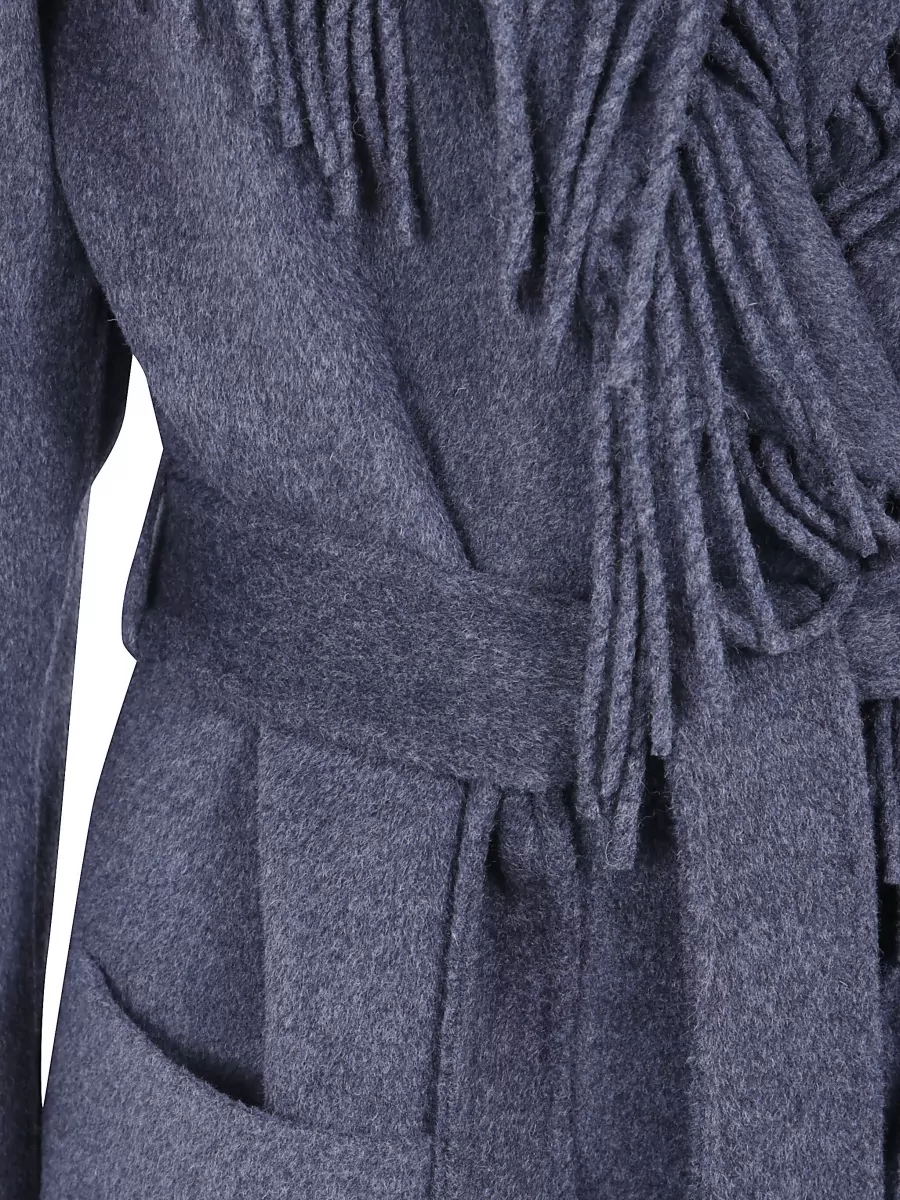 Simkhai Cashmere Wool Fringe Coat
