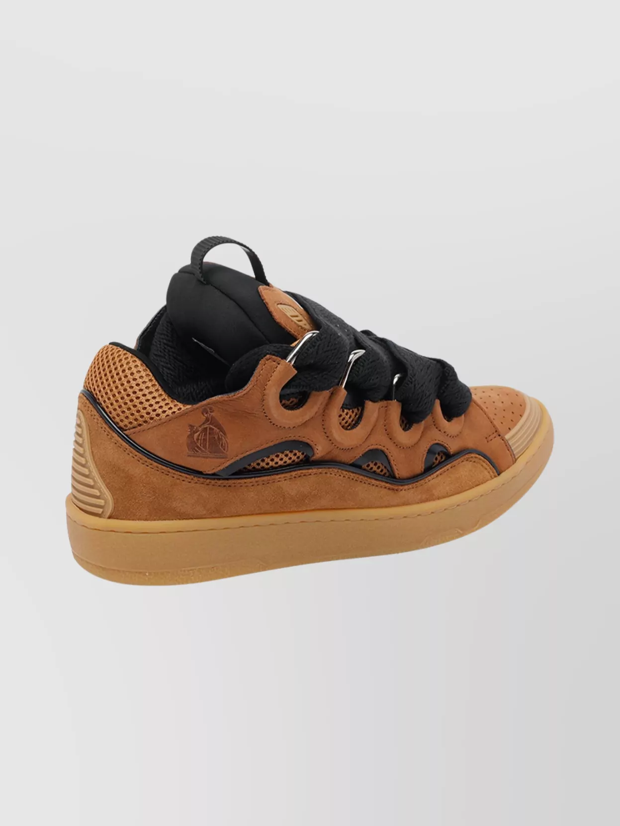 Lanvin Suede Sneakers With Rubber Sole And Pull Tab