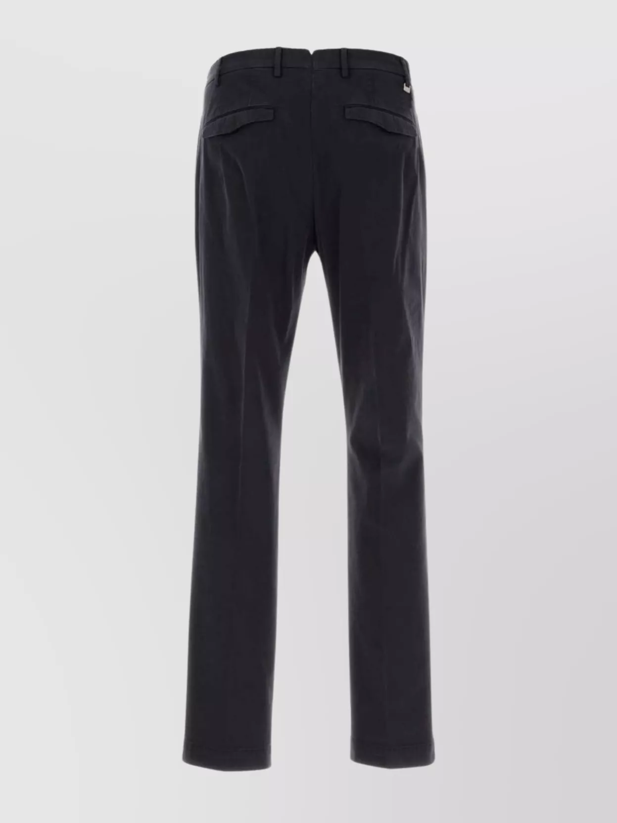 Pt Torino Stretch Cotton Trousers With Pockets And Loops