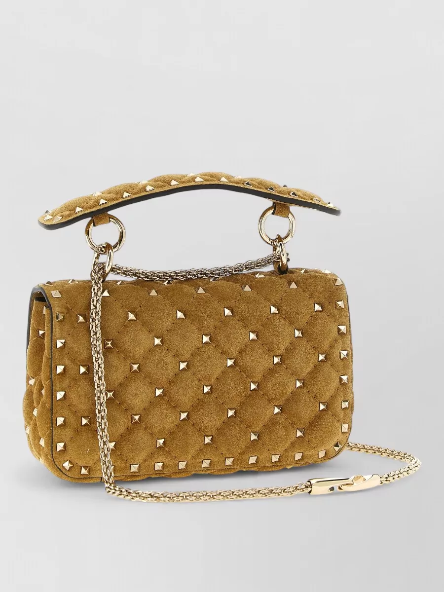 Valentino Garavani Rockstud Spike Small Leather Clutch Bag