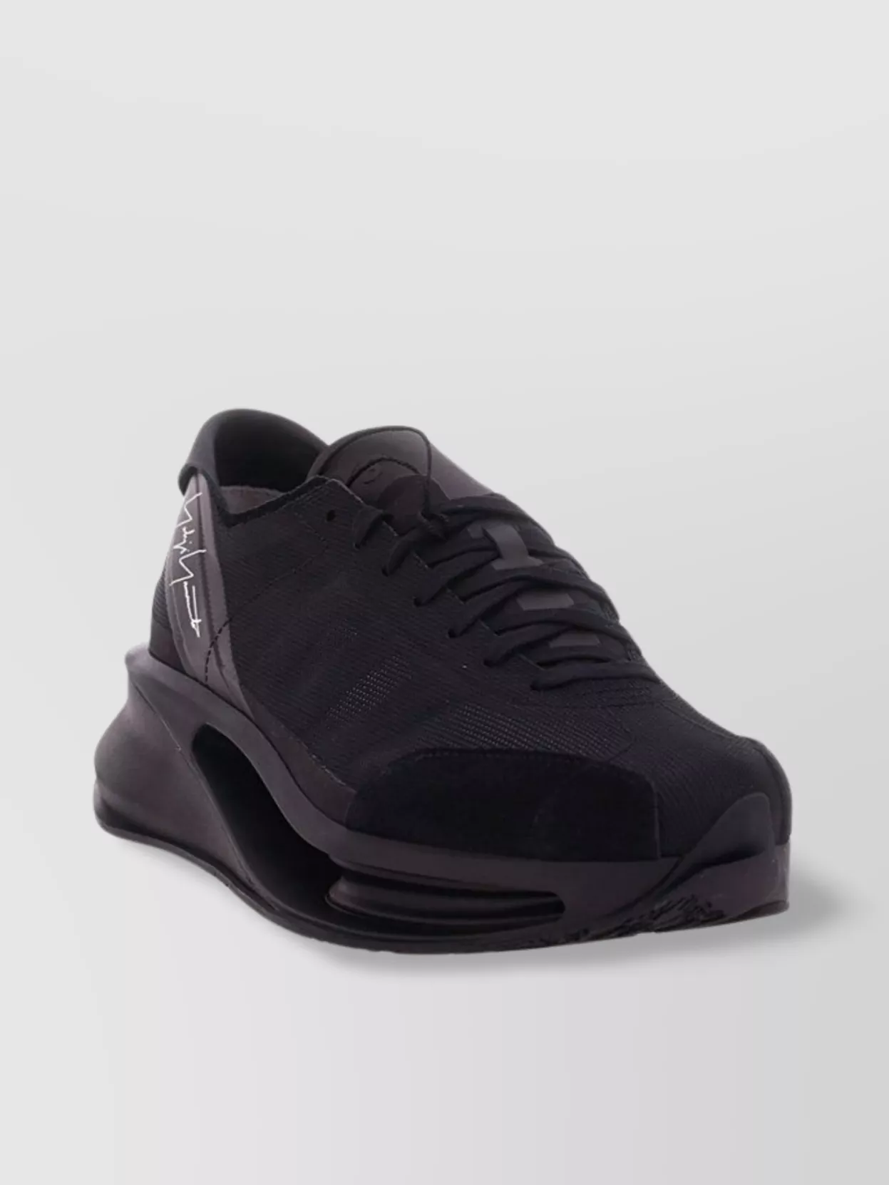 Y-3 Low-top Air Sole Sneakers In Black