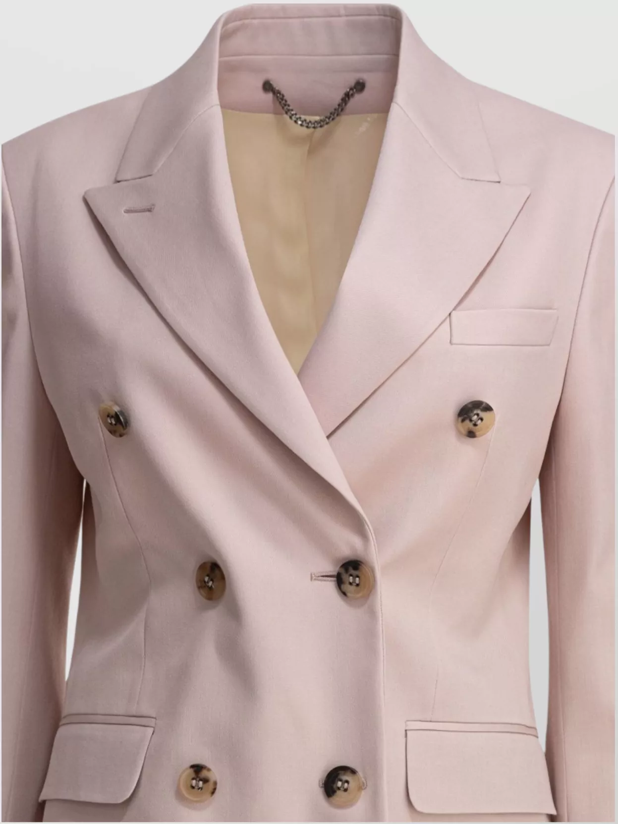Shop Golden Goose Tailored Double-breasted Jackets Back Vent In Pink