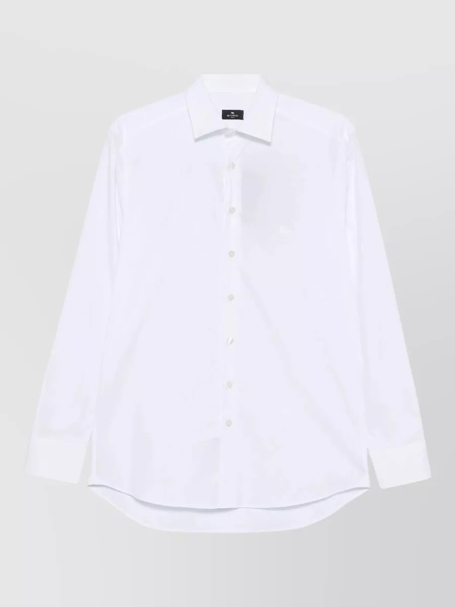Etro cotton logo-embroidered shirt