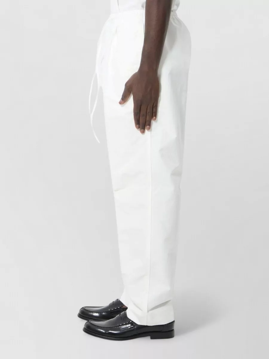 Bottega Veneta Cotton Canvas Mid-Rise Tapered Trousers