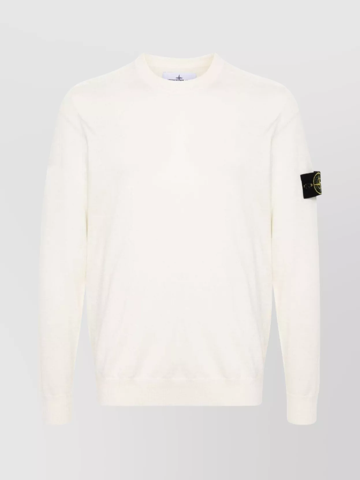 Stone Island Crew Neck Jumper Ribbed Cuffs Long Sleeves