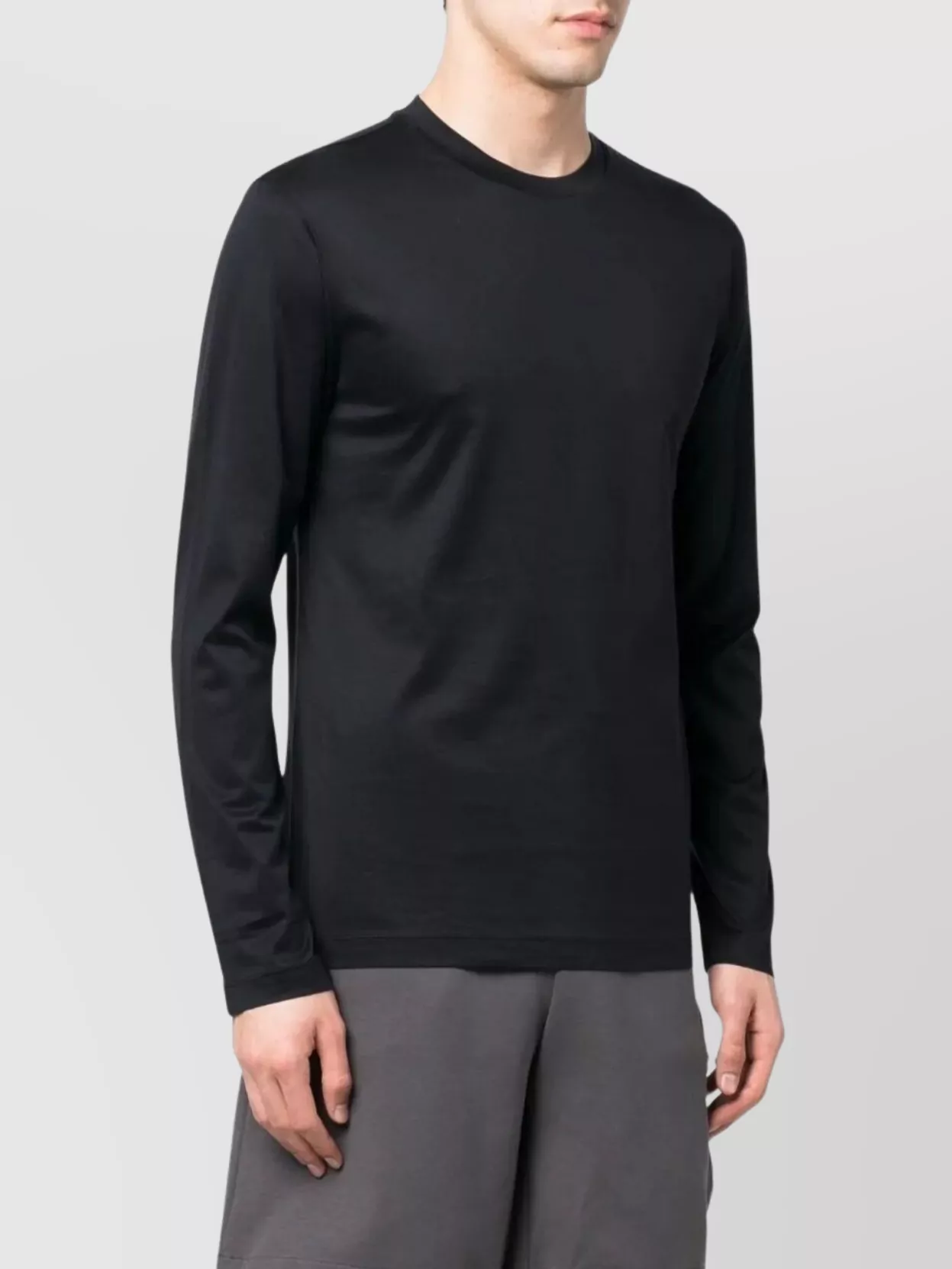 Emporio Armani Long Sleeve Lightweight Soft Fabric T-Shirt