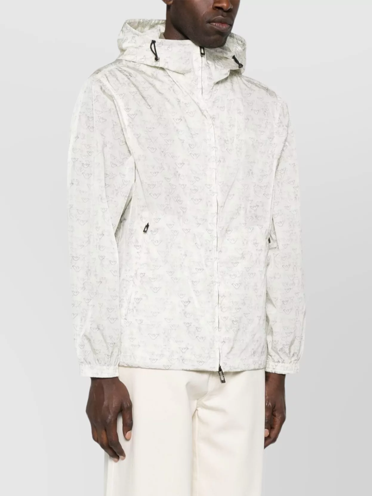Emporio Armani All-Over Logo Nylon Jacket