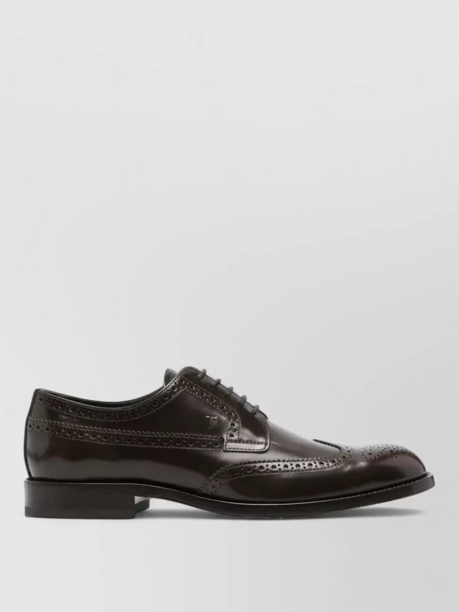 Tod's leather derby shoes