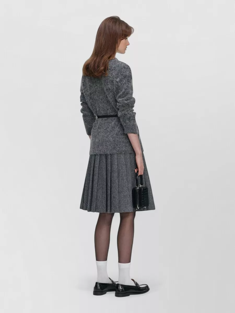 Self-Portrait Crystal Trim Knit Cardigan