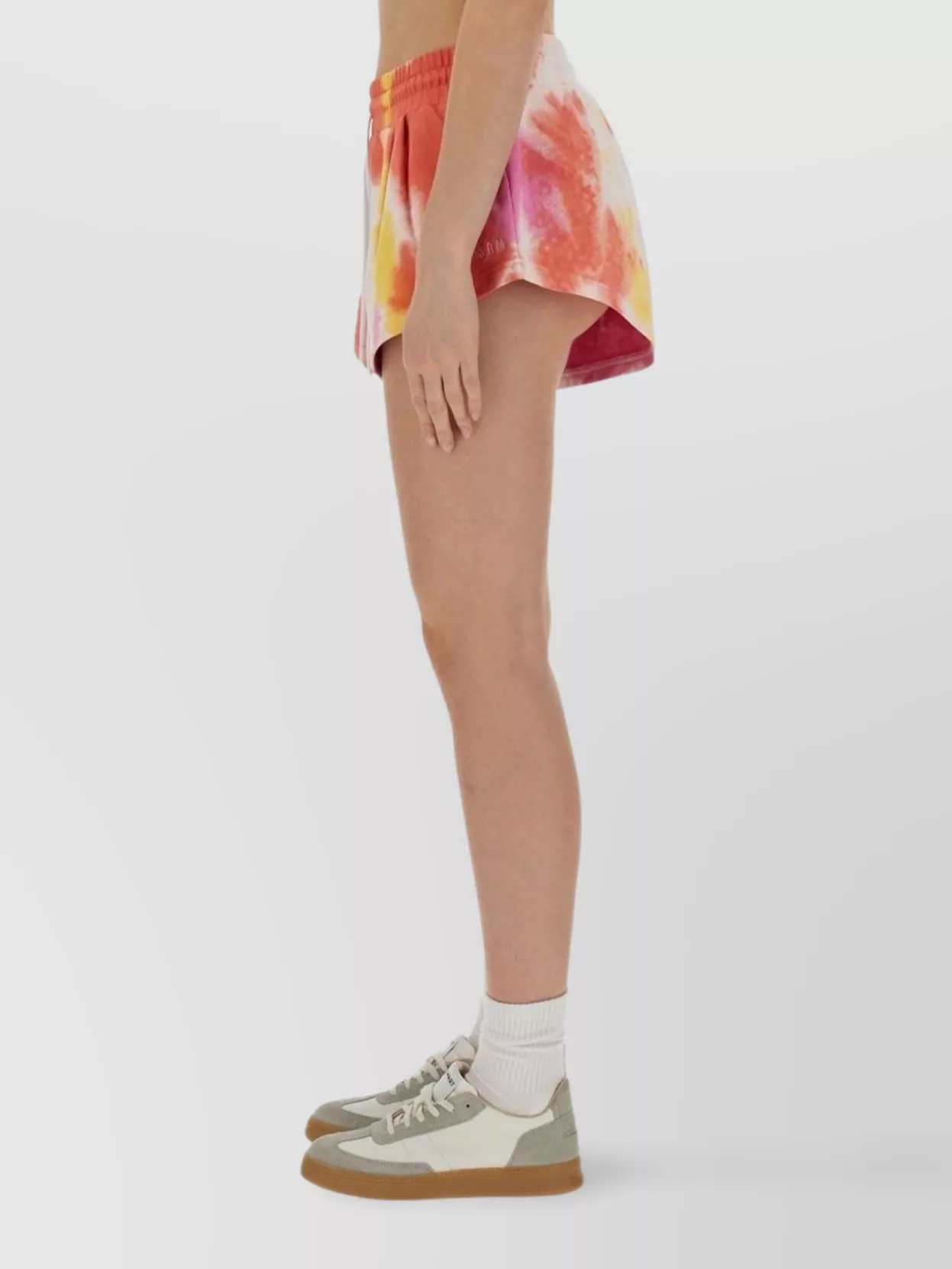 Msgm Tie-dye Sleeveless Drawstring Top