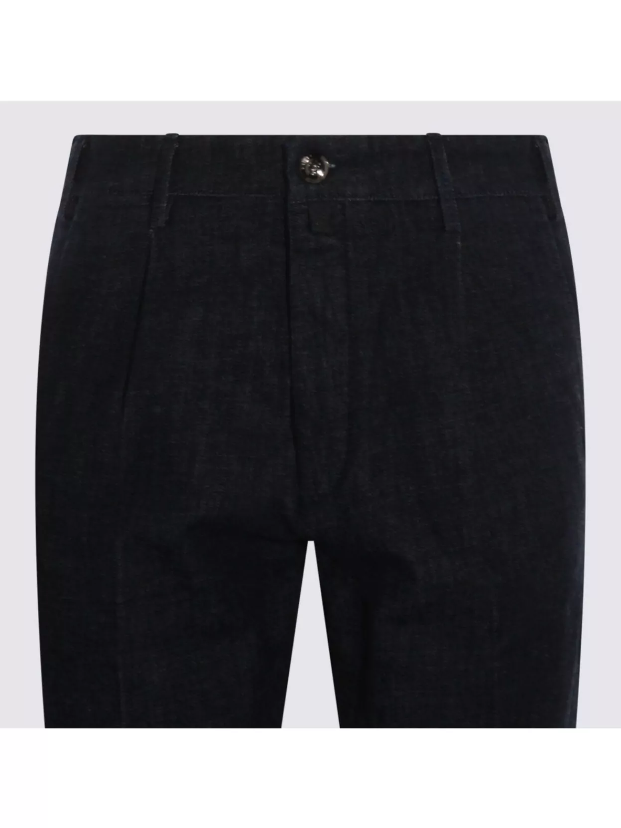 Jacob Cohen Straight Trousers With Cuffed Hem And Pockets