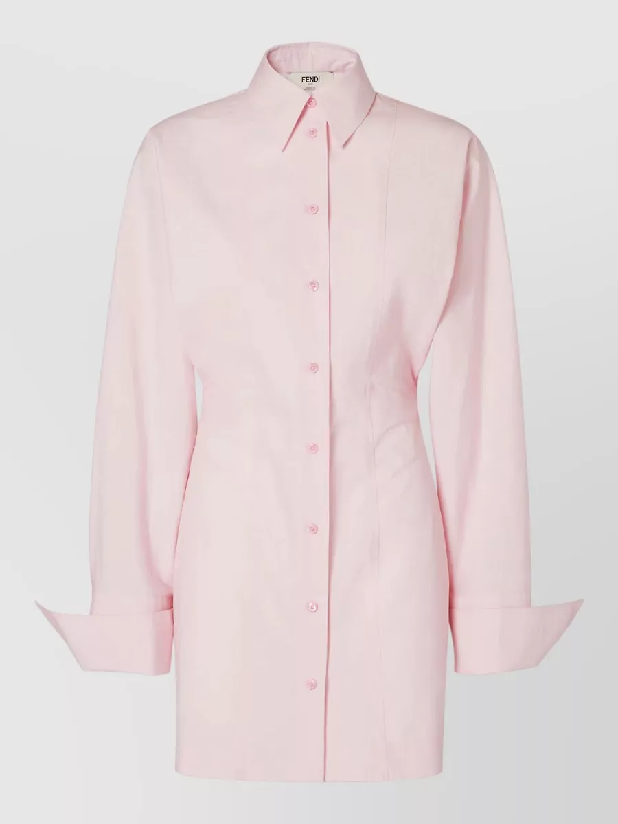 Fendi cotton poplin shirt dress