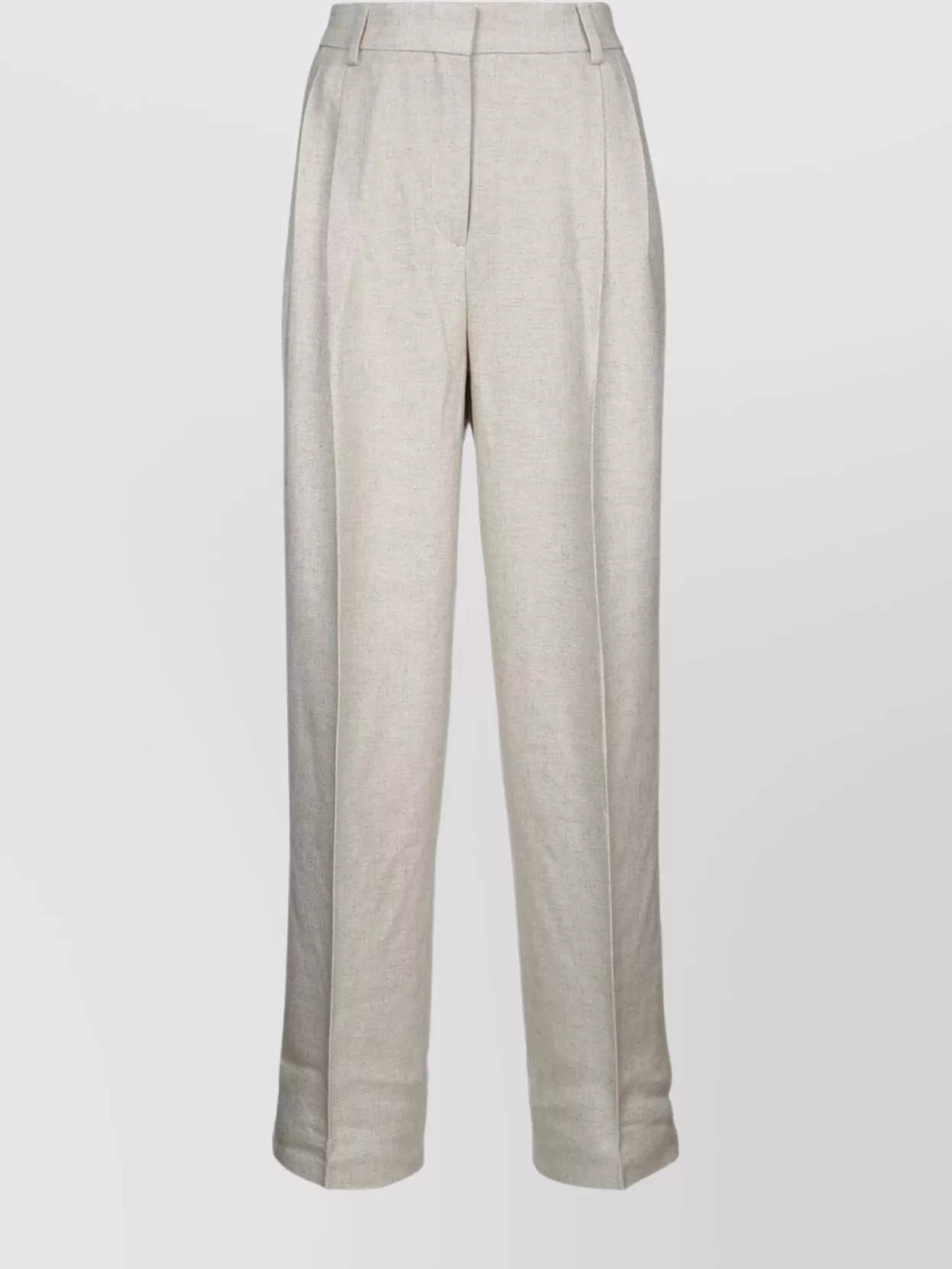 Totême Double Pleat Straight Trousers