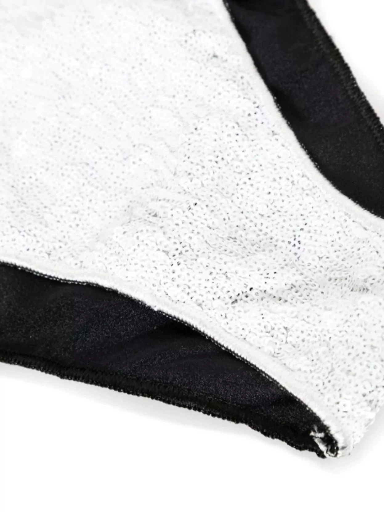 OSEREE SEQUINS EMBELLISHED TRIANGLE TOP MICROKINI