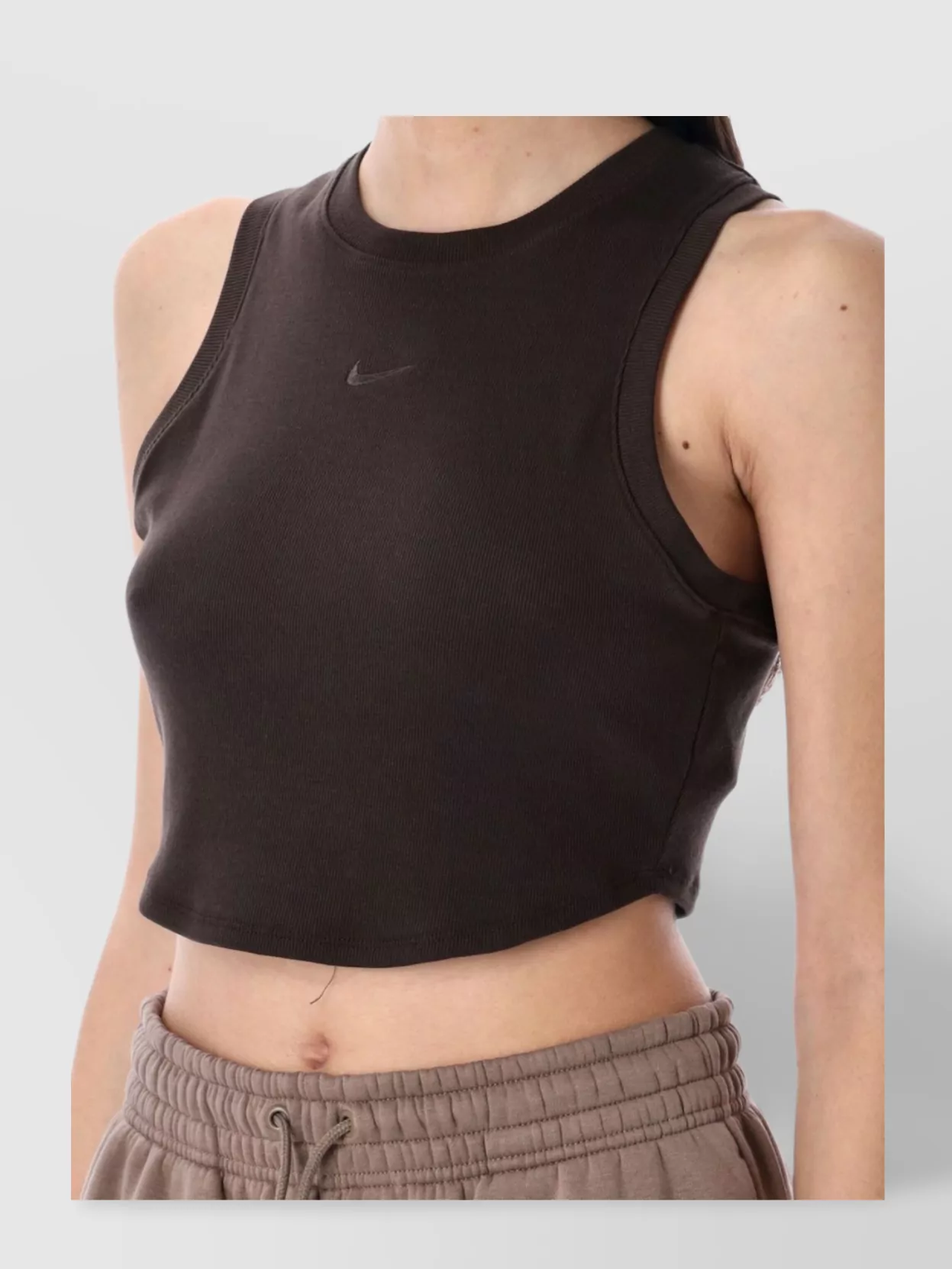 Nike Short Ribbed Crop Tank Top
