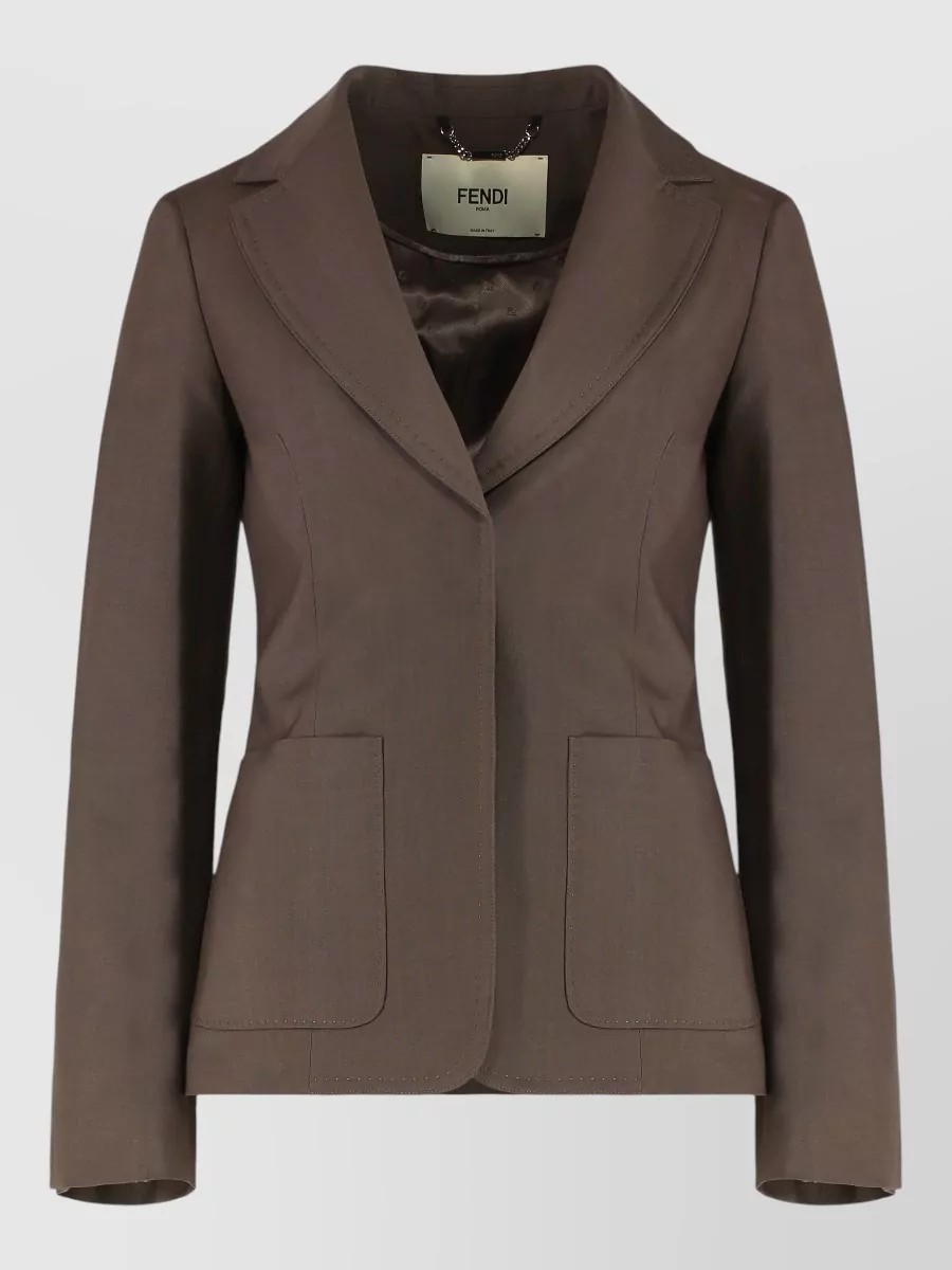 Fendi wool mohair blazer