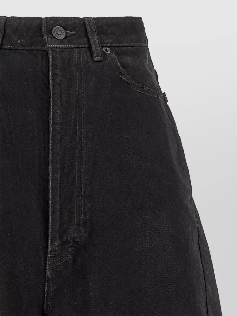 Balenciaga Denim Barrel-Leg Jeans