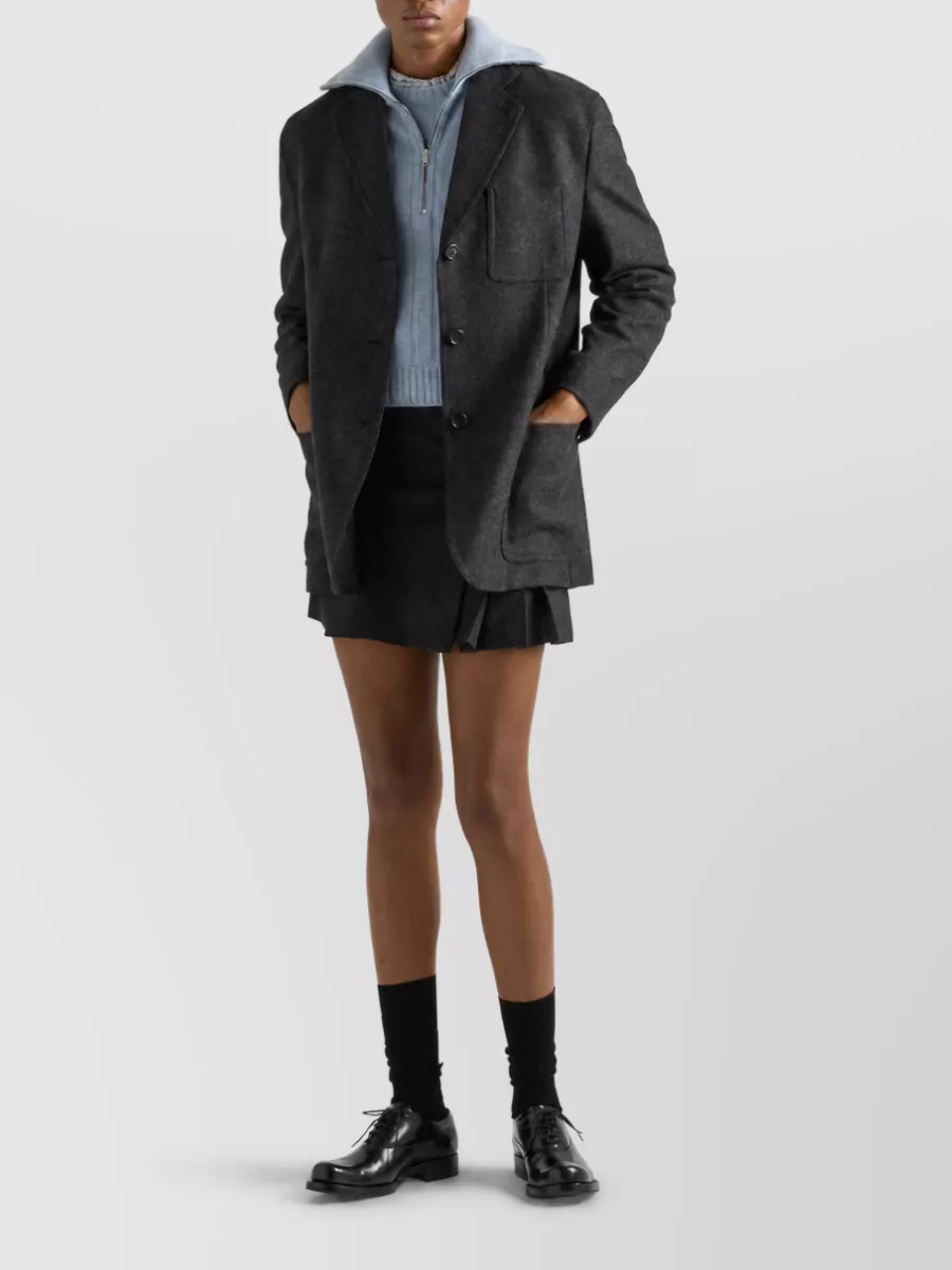 Prada Single Breasted Coat