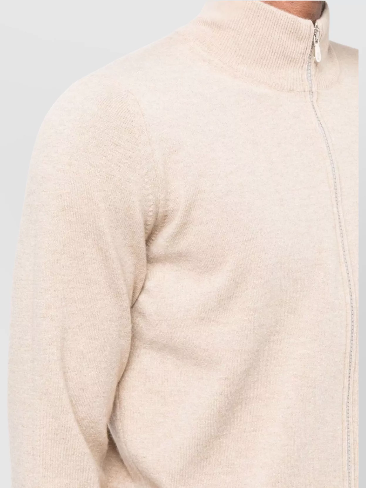 Brunello Cucinelli Cashmere High Collar Cardigan
