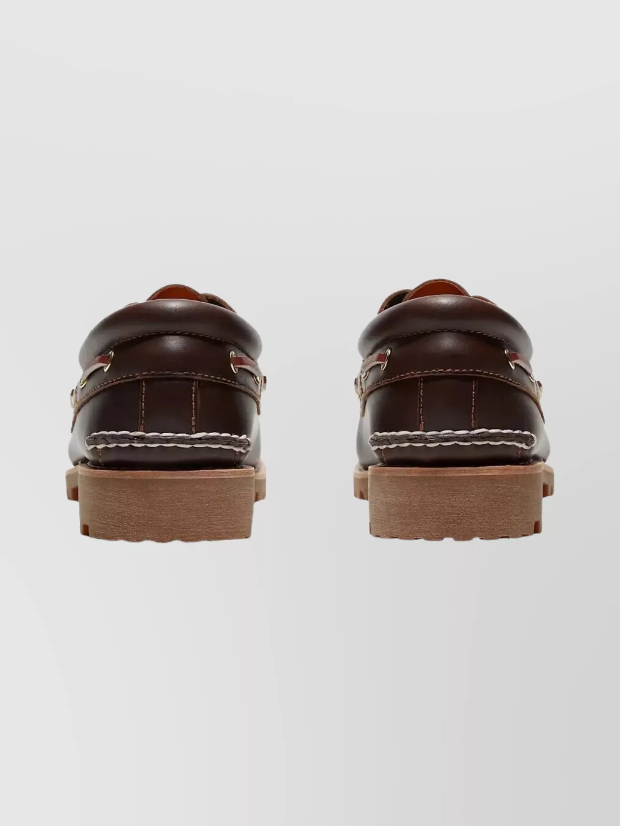 Timberland Boat Shoe With Eyelet And Rubber Sole