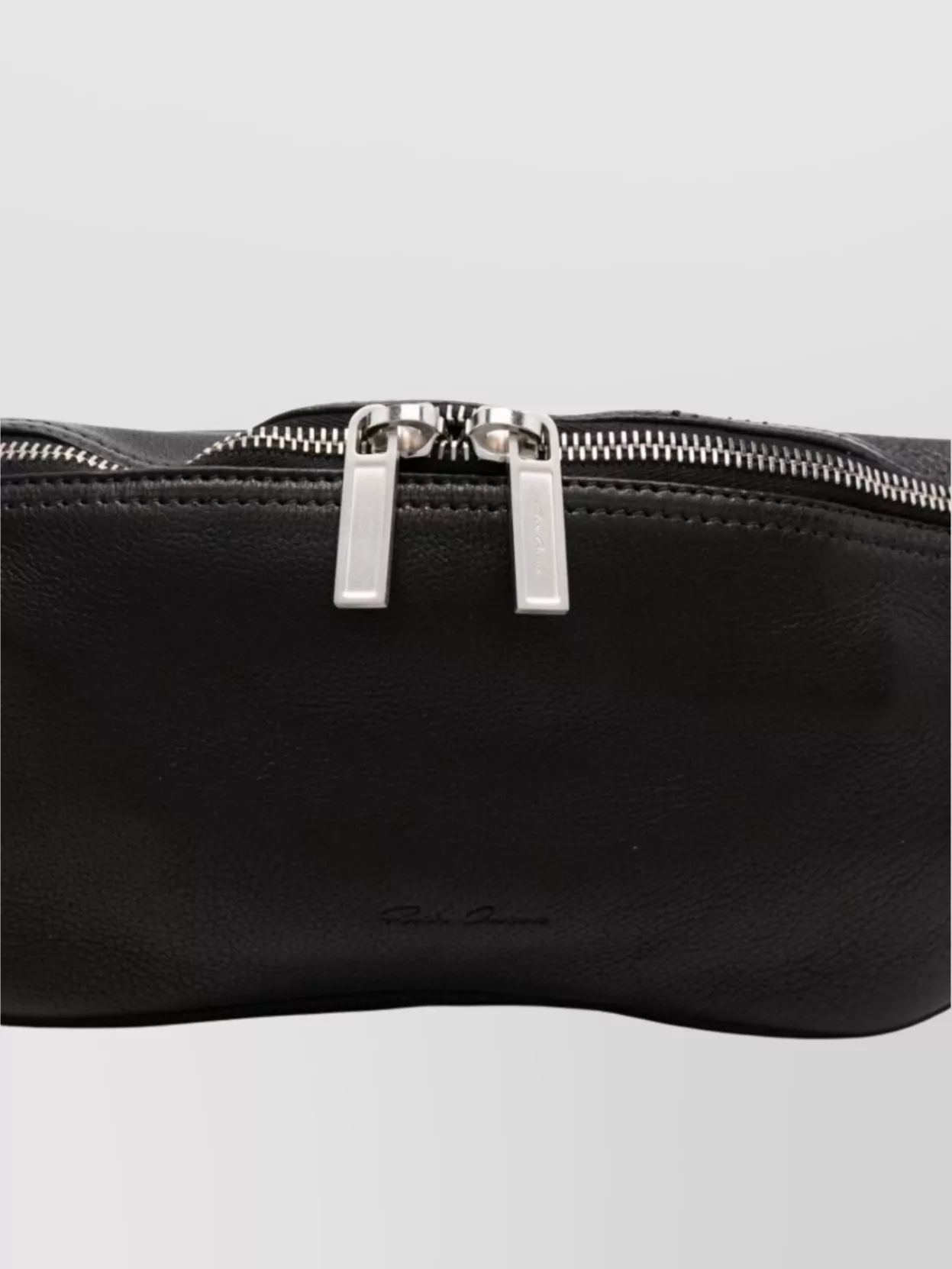 Rick Owens Calf Leather Belt Bag With Adjustable Strap