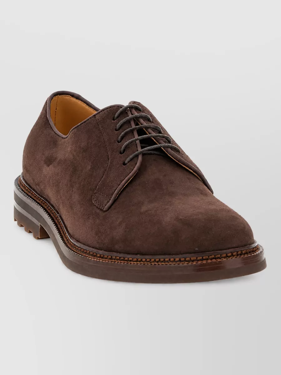 Brunello Cucinelli Suede derby shoes