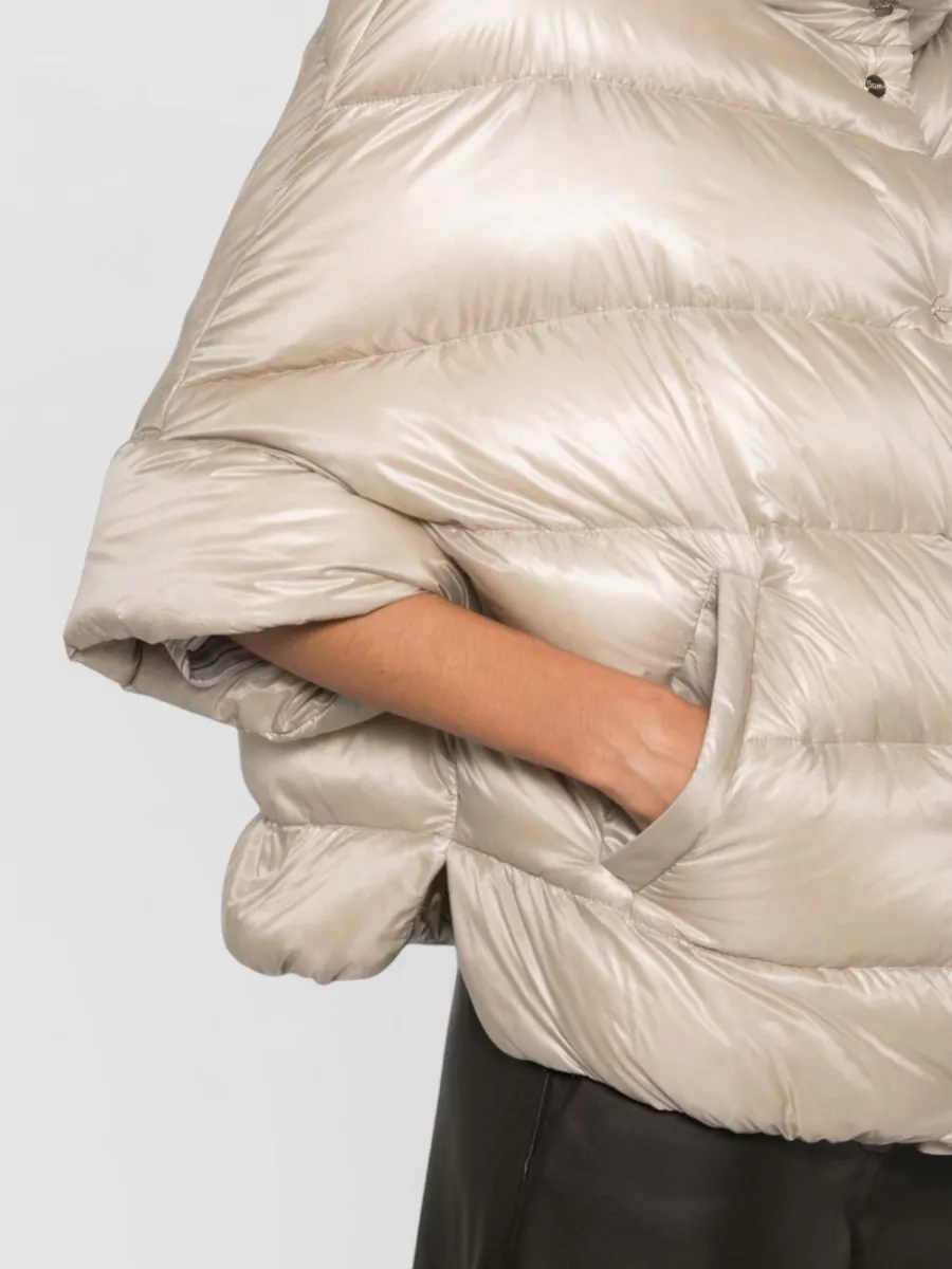 Herno Down Puffer Coat In Neutral