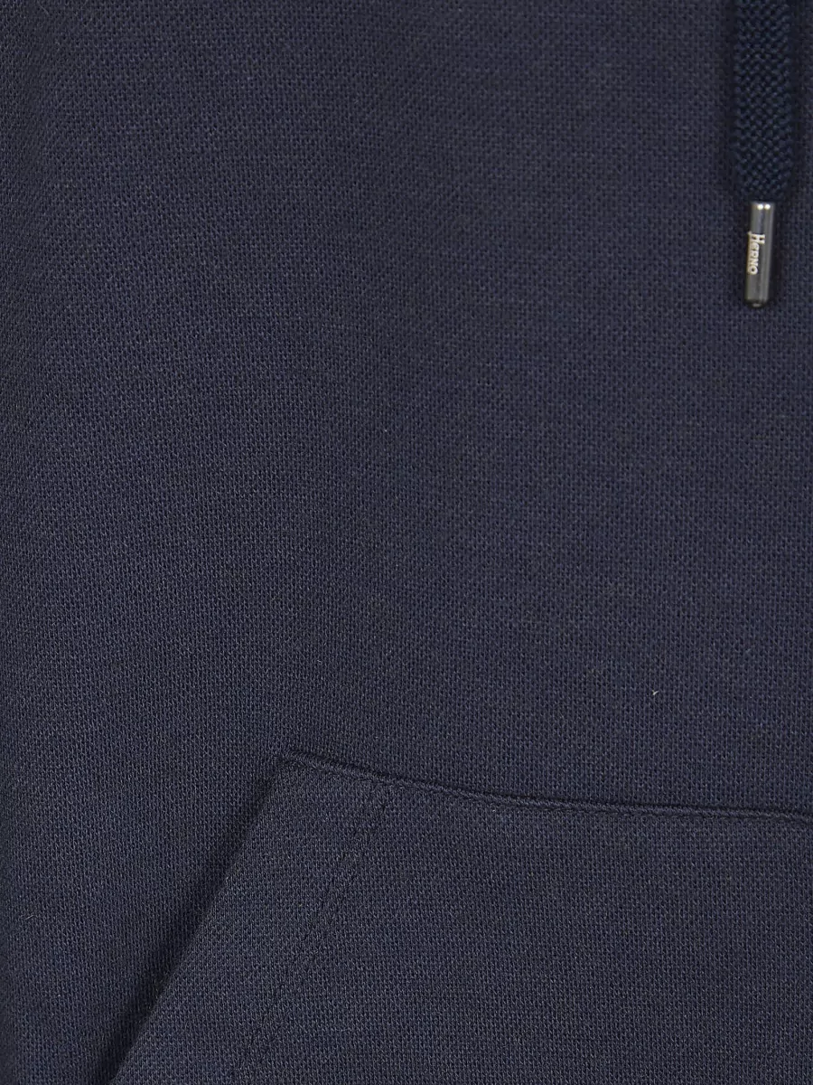 Herno Cotton Cashmere Hooded Zip Cardigan